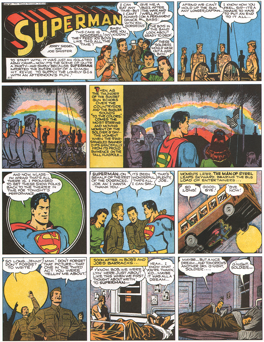 Superman comic strip