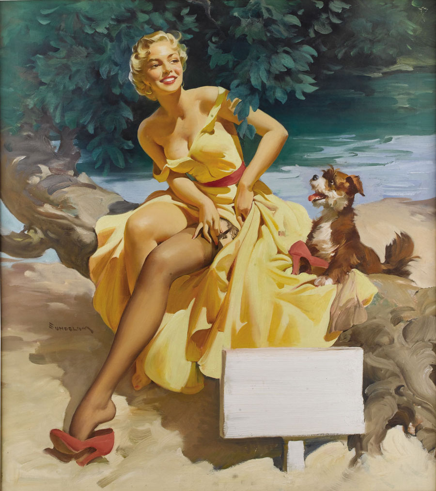 Shaw-Barton Calendar Company pinup