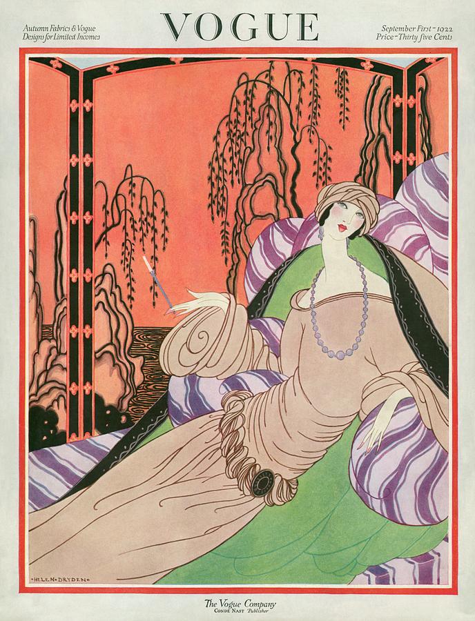 Vogue Cover Featuring a Woman on a Chair