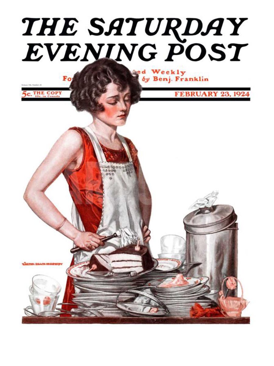 Dirty Dishes, “Saturday Evening Post” cover